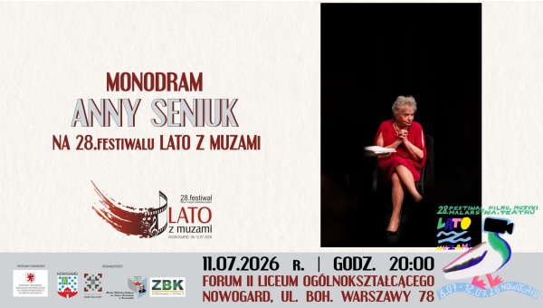 Stand-up na siedząco Anny Seniuk na „Lecie z Muzami”
